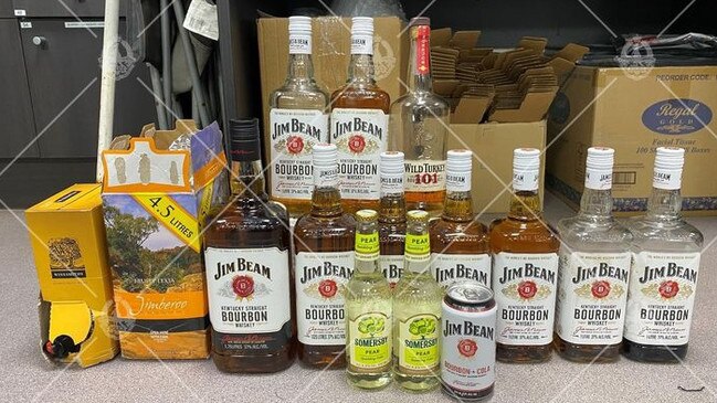 Tennant Creek Police seized a large quantity of alcohol on Sunday, September 15, 2024. Picture: NT Police