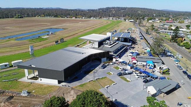 PROGRESS: The Ipswich Turf Club development is getting into full swing. (Inset) Turf club general manager Brett Kitching says he is excited about the changes. Picture: Rob Williams