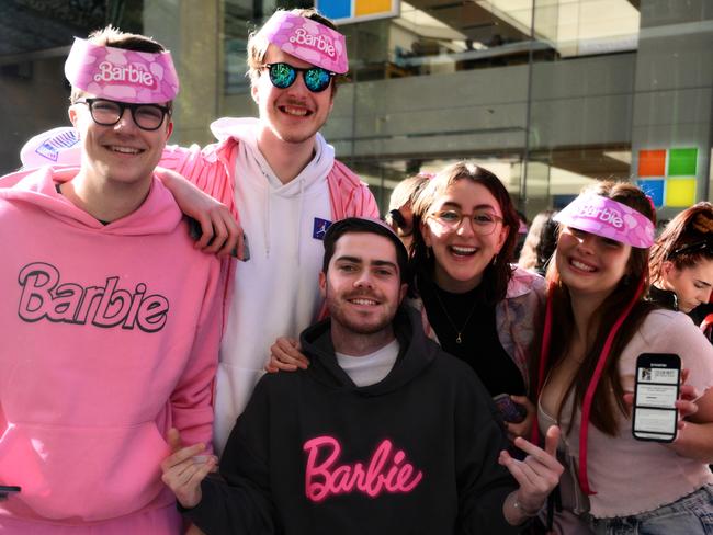 Fans embraced the day and all things pink. Picture: James Gourley/Getty Images