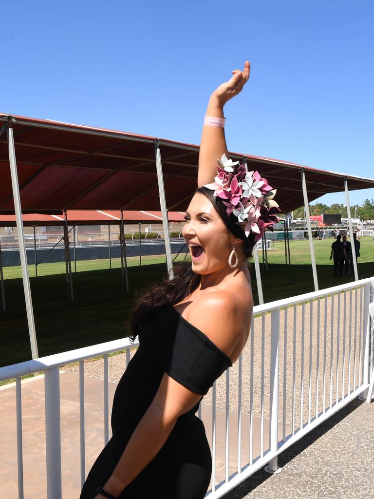 Amanda Hennessy at the Darwin Turf Club Bridge Toyota Ladies' Day / Derby Day. Picture: KATRINA BRIDGEFORD