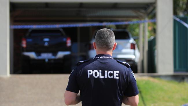 Police on site at the Bayldon-Lumsden family home. Picture: NCA NewsWire / Scott Powick.