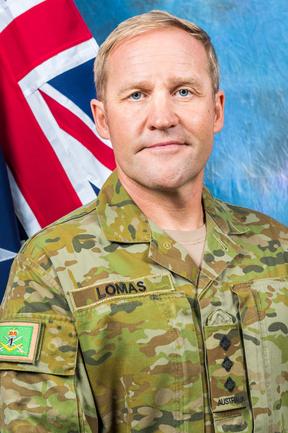 Australian Army officer Captain Stephen Lomas (CSM).