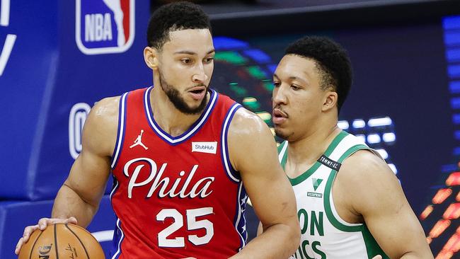 Ben Simmons is working hard on his game after a disappointing end to the NBA season. Picture: Tim Nwachukwu/Getty Images