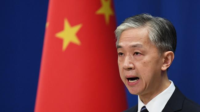 Chinese Foreign Ministry spokesman Wang Wenbin in Beijing.