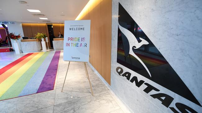 The Qantas First lounge at LAX International Airport. Picture: James D. Morgan/Getty Images for Qantas