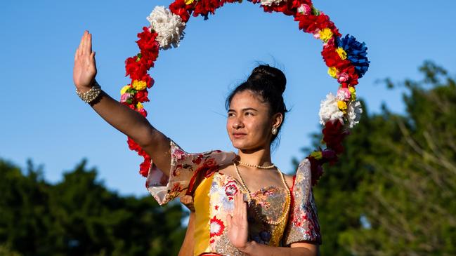 Daniella Geluiro, representing the Philippines. Picture: Emily Barker.