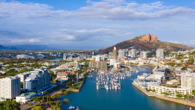 Aerial shot of Townsville, which is poised for more growth