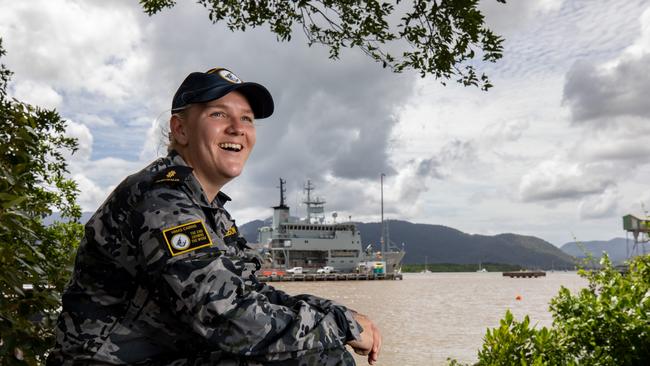 Able Seaman Boatswains Mate Tyla Alderson at HMAS Cairns, QLD. Picture: Supplied