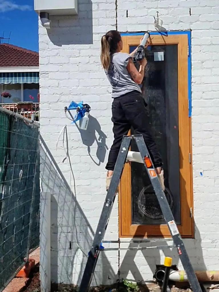 She is passionate about being a tradie. Picture: Supplied