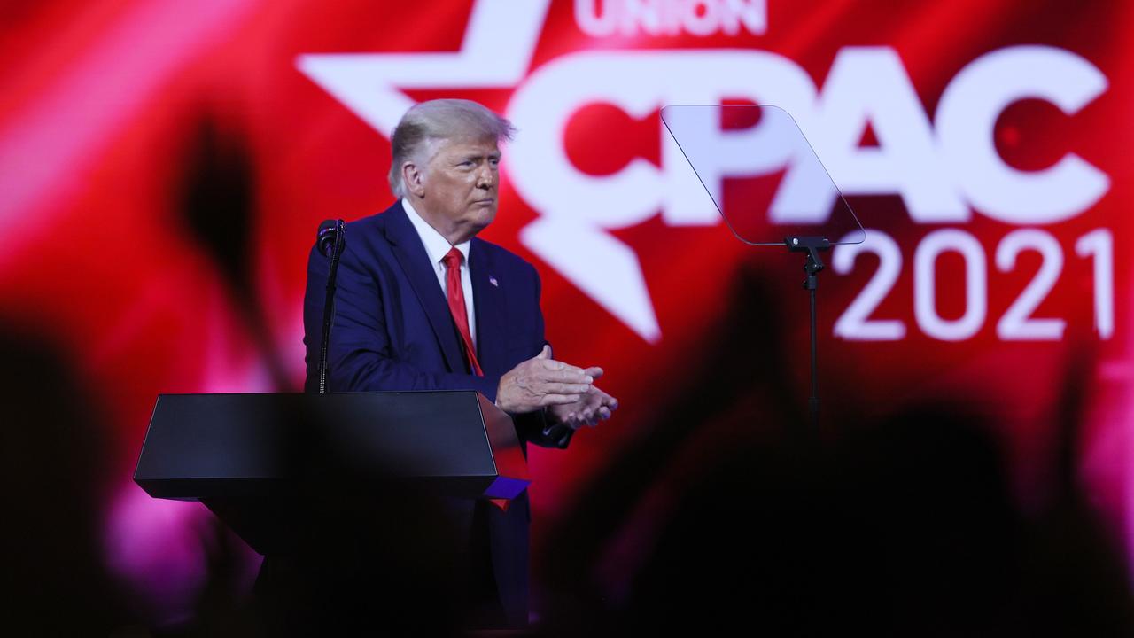 Mr Trump still got plenty of standing ovations at CPAC. Picture: Joe Raedle/Getty Images/AFP