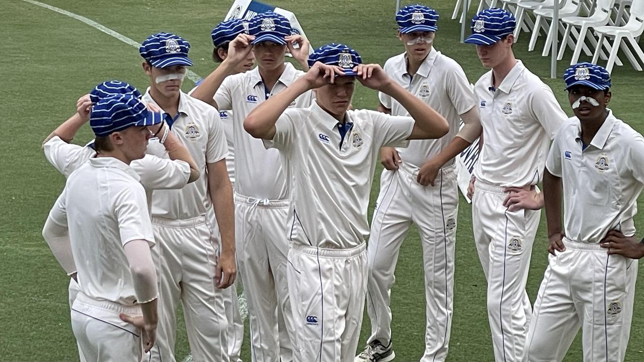 Nudgee's Ed Kasprowicz and Angus McLean ready to lead the attack.