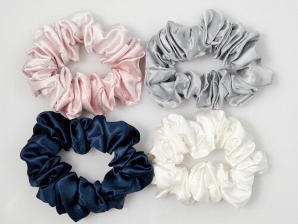 Your hair is going to love these silk scrunchies.