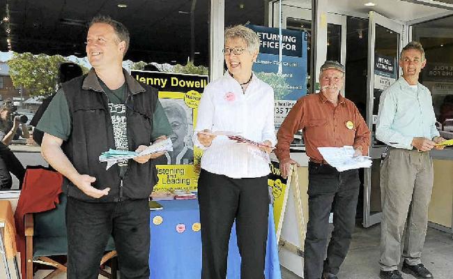 Lismore Mayor Jenny Dowell pictured pre polling in 2008. Picture: Jacklyn Wagner