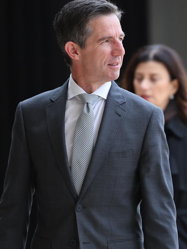 Leader of the Opposition in the Australian Senate Simon Birmingham also attended. Picture: NewsWire / David Mariuz