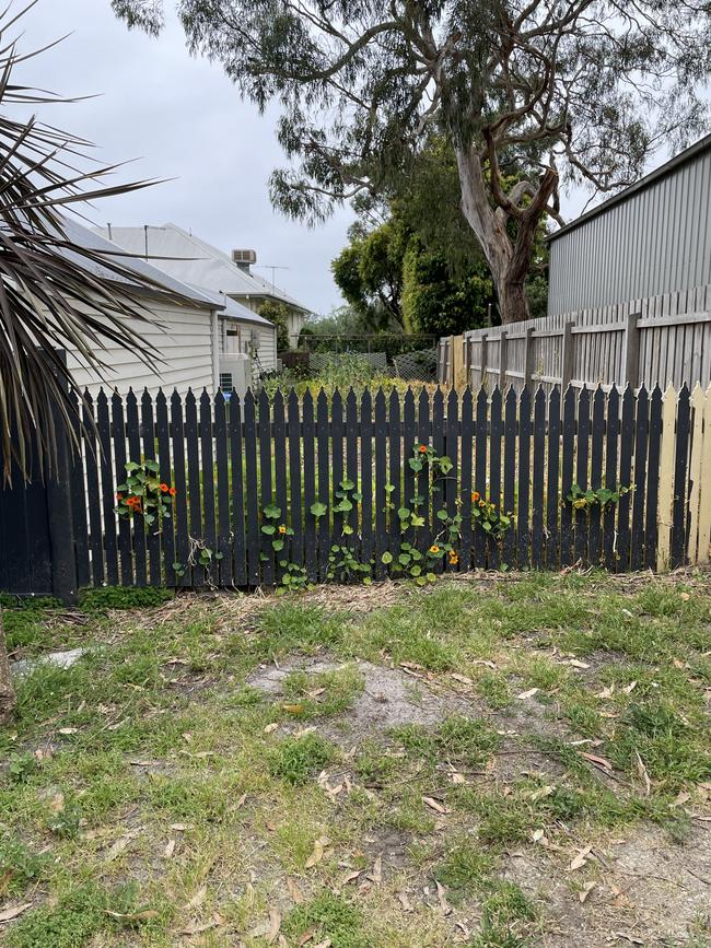 An old lane that runs behind a handful of Mount Martha properties could be taken over the local council. Picture: Lucy Callander