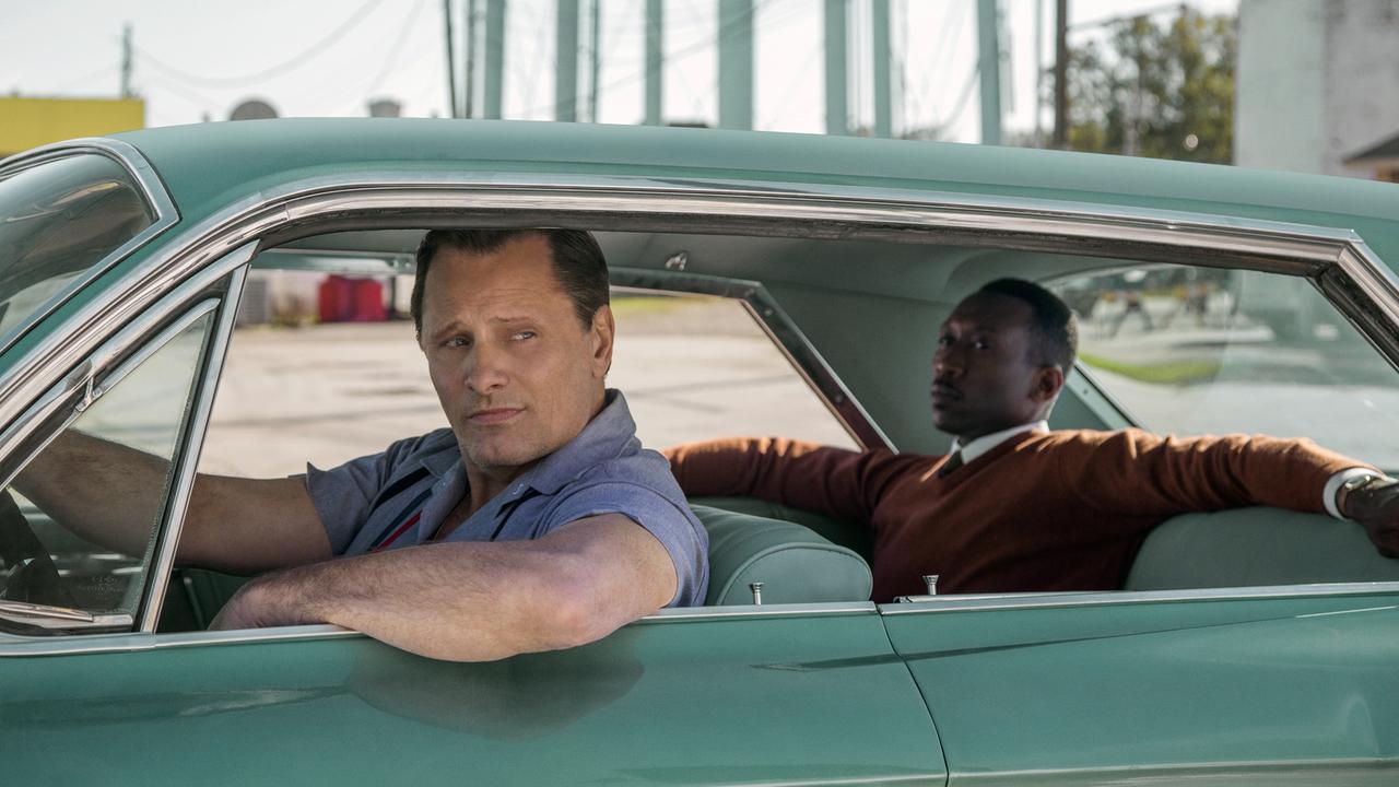 Viggo Mortensen and Mahershala Ali in Green Book, which took its name from the real-life Green Book travel guide. Picture: Patti Perret/Universal Pictures via AP