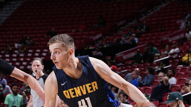 Melbourne United forward Jack White has excelled for the Denver Nuggets at this year's NBA Summer League in Las Vegas