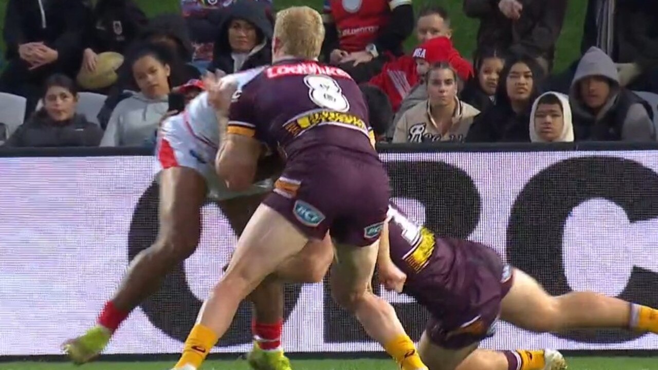 The Flegler tackle. Photo: Fox Sports