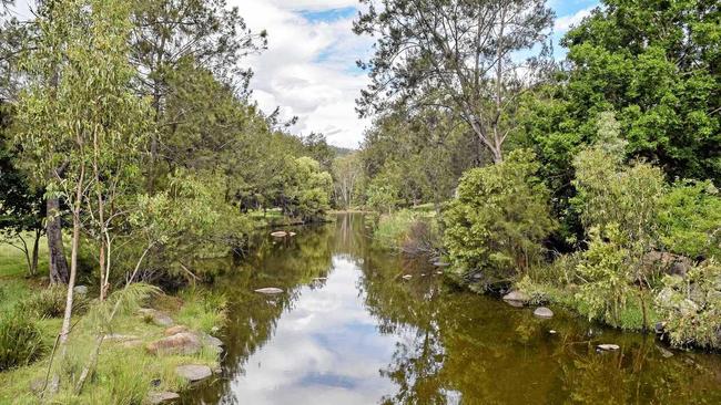 Sandy Creek below the Leslie Dam wall looking lush in February 2016. Picture: Jodie Locke