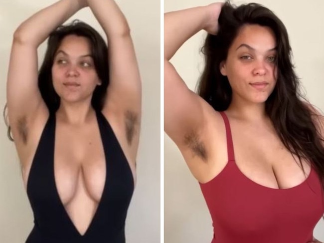 A 30-year-old has made close to a million dollars thanks to her armpit hair. Picture: Instagram