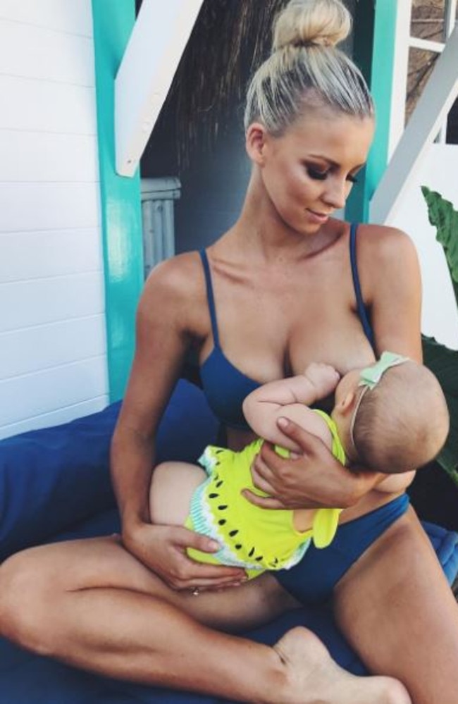 Hannah Polites posted this photo with the hashtag #normalisebreastfeeding Picture: Supplied