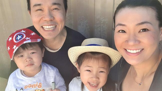 Gastroenterologist and author Dr Vincent Ho with his wife Cindy Luong and their children Brandon (left) and Olivia