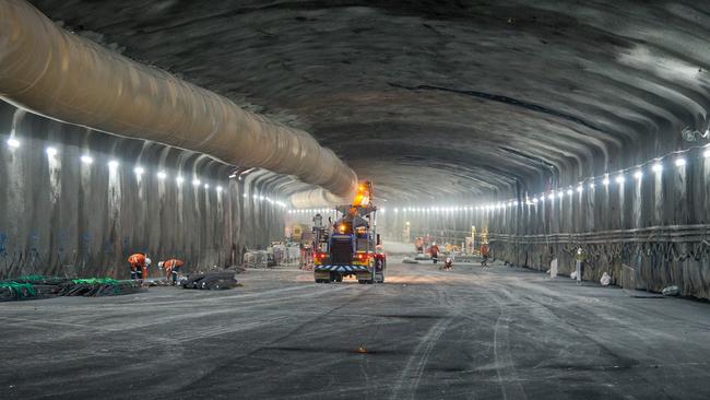 A tunnel in the WestConnex project.