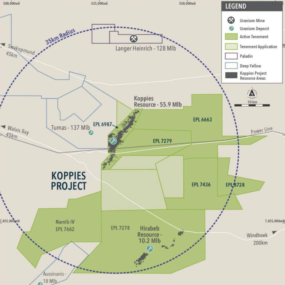 The Koppies uranium project. Pic: Elevate Uranium