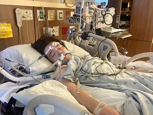 Allard’s heart had stopped beating at one point during his three-month-long hospitalization. Picture: Valley News Live/YouTube