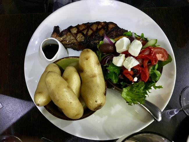 “Sirloins, from Naracoorte beef, are perfectly cooked”