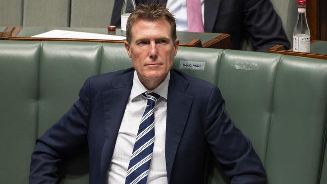 Christian Porter during Question Time at Parliament House in Canberra.