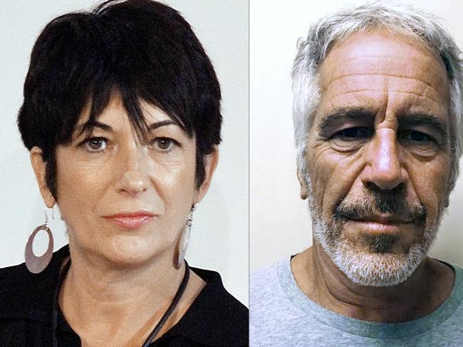 Ghislaine Maxwell is on trial in New York. Her lover Jeffrey Epstein took his own life in a Manhattan prison in 2019. Picture: AFP