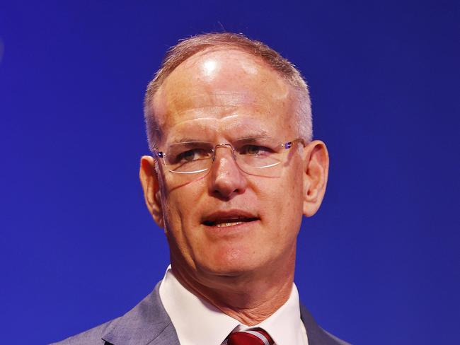 DAILY TELEGRAPH -  6/12/22  MUST CHECK WITH PIC EDITOR BEFORE PUBLISHING  -Bradfield Oration at Crown Ballroom in Sydney today. Michael Miller addresses the crowd. Picture: Sam Ruttyn