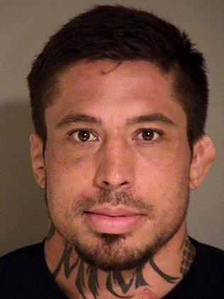 War Machine, aka Jonathan Koppenhaver, after his arrest in 2014. Picture: Simi Valley Police Department via Getty Images