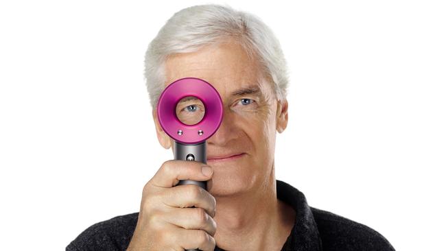 Dyson founder Sir James Dyson with the company's Supersonic hair dryer.