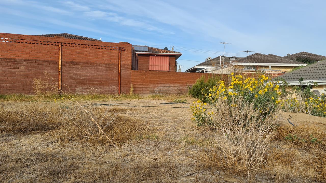 She had agreed to pay $201,000 for a three bedroom, two bathroom house to be built in Hamilton Hill, a south western suburb of Perth but has been left with this. Picture: Supplied