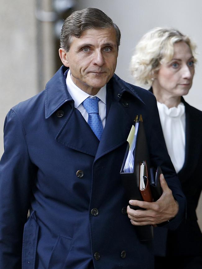 Mr Moses SC, barrister for Ben Roberts-Smith, with instructing solicitor Monica Allen. Picture: NewsWire / John Appleyard