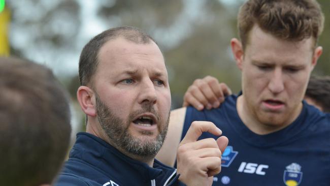 South Adelaide coach Jarrad Wright.