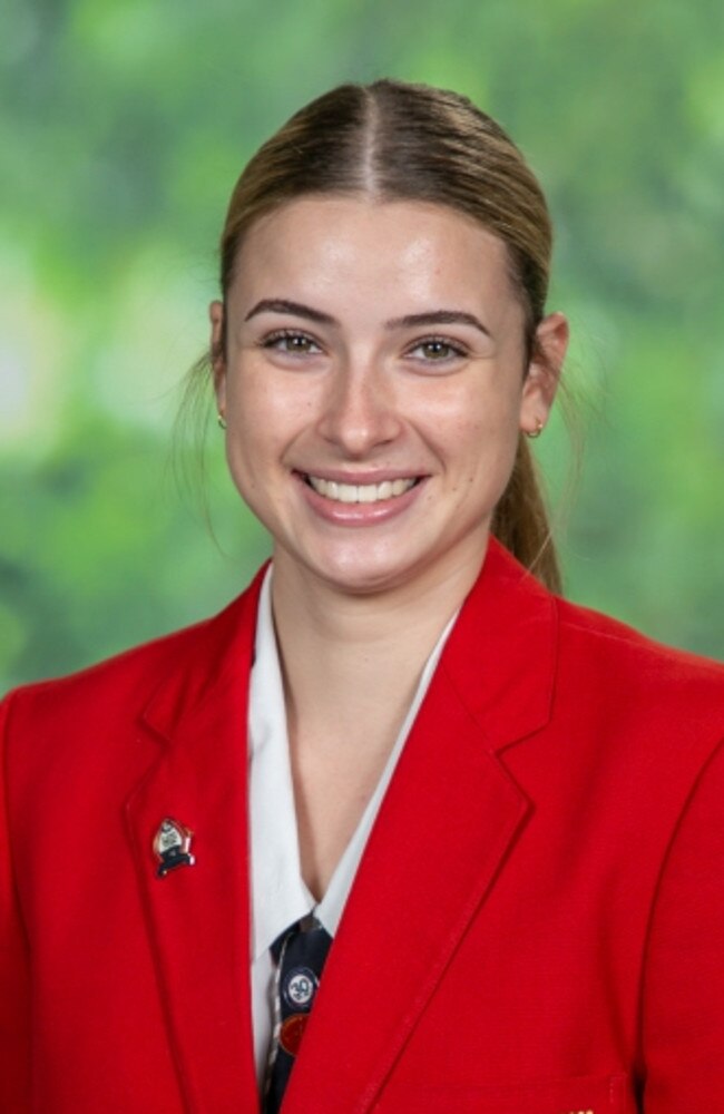 Mikayla Braithwaite, St John's Anglican College captain. Picture: Contributed