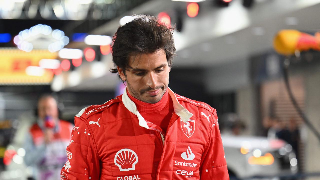 Carlos Sainz isn’t a happy man. (Photo by ANGELA WEISS / AFP)