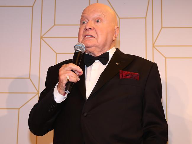 GOLD COAST, AUSTRALIA - JULY 01:  Bert Newton poses for the award forHall of Fame at the 60th Annual Logie Awards at The Star Gold Coast on July 1, 2018 in Gold Coast, Australia.  (Photo by Chris Hyde/Getty Images)