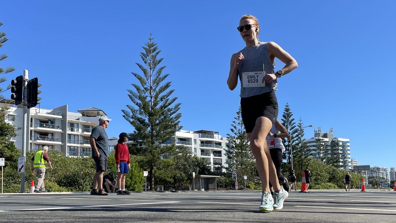 Emily Neate in action at the 2022 Sunshine Coast Marathon and Community Run Festival.