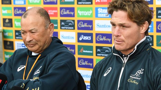 JOHANNESBURG, SOUTH AFRICA - JULY 06: Michael Hooper during the Australia men's national rugby team announcement at Sandton Sun on July 06, 2023 in Johannesburg, South Africa. (Photo by Lee Warren/Gallo Images)