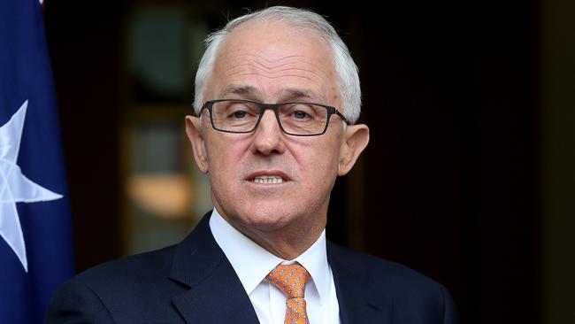 PM Malcolm Turnbull at a press conference, Parliament House in Canberra. Picture Kym Smith