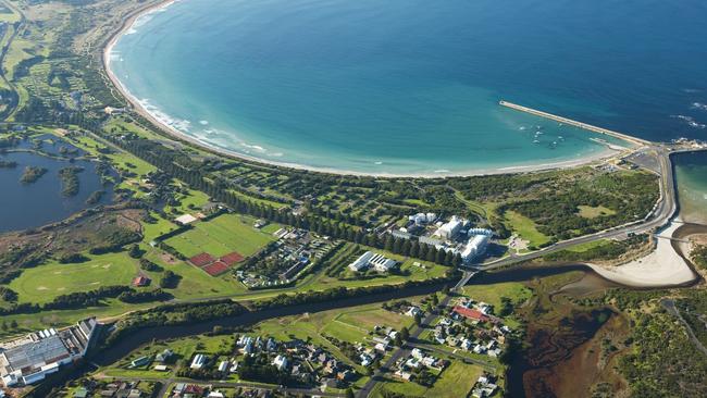 The coastal town of Warrnambool, Victoria