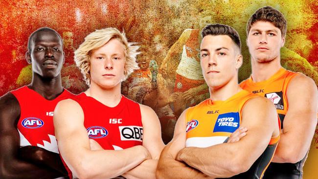 The Swans will face the Giants in a battle of the young guns.