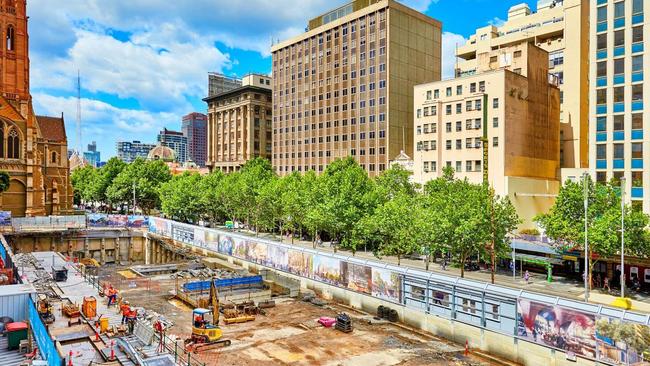 The government has spent big on infrastructure, including the Metro Tunnel. Picture: News Corp