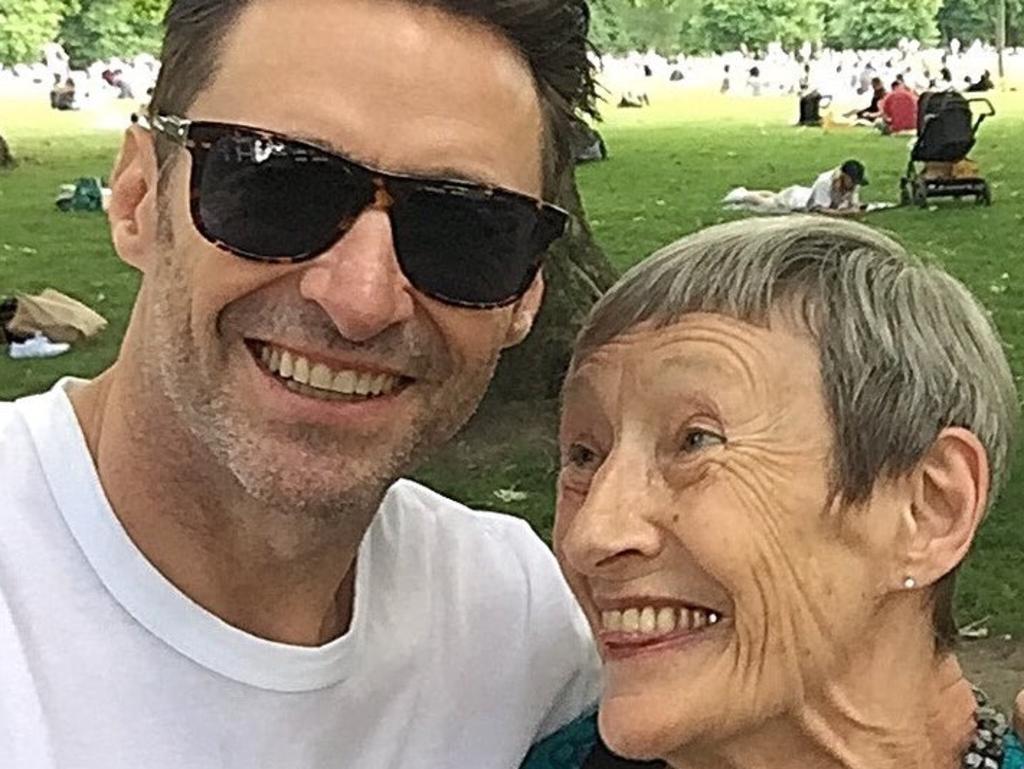 Hugh Jackman and his mum,