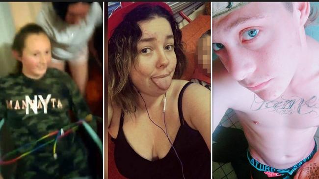 Kayla Kendrigan (left) was tortured for more than eight hours before being thrown off the Windsor Bridge by Brooke Brown (centre) and Matthew Leuthwaite (right) in September 2018.