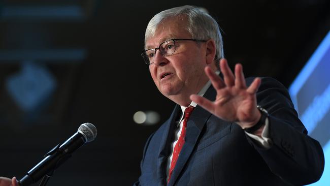 Former Australian prime minister Kevin Rudd. Picture: AAP